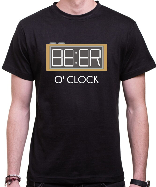Tričko - Beer O'clock (Čas na pivo) Tričko - Beer O'clock (Čas na pivo)