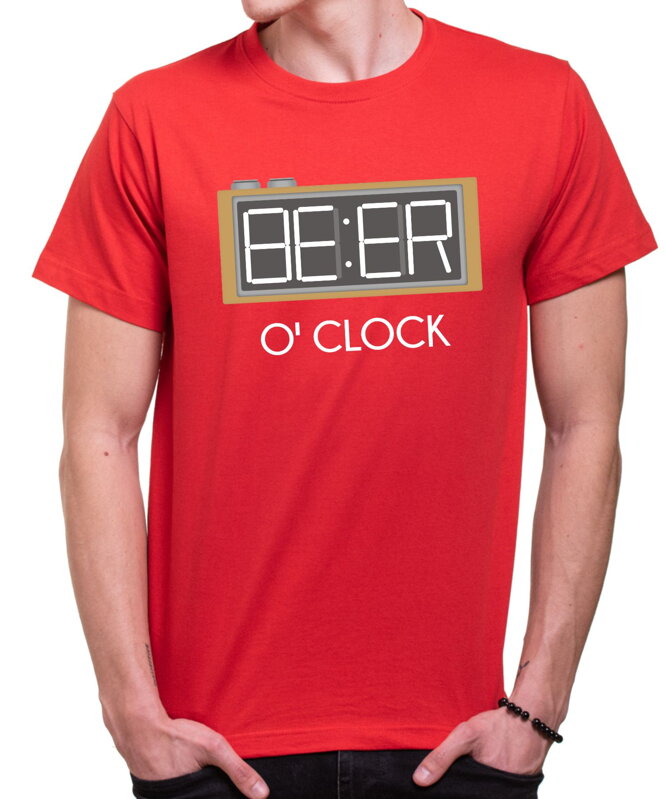 Tričko - Beer O'clock (Čas na pivo) Tričko - Beer O'clock (Čas na pivo)