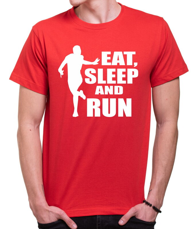 Běžecké tričko - Eat, sleep and run