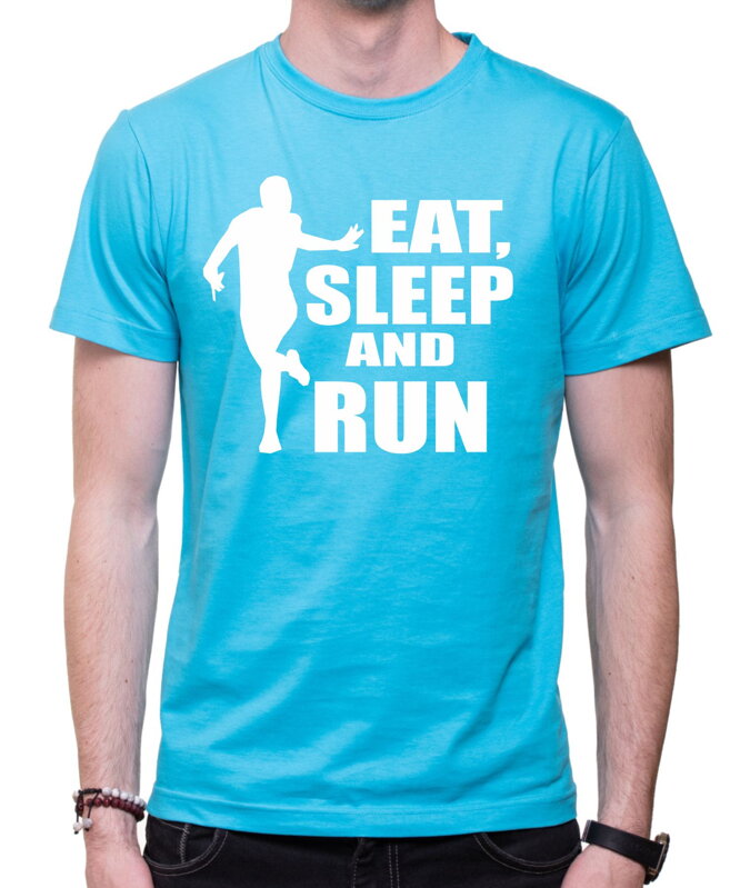 Běžecké tričko - Eat, sleep and run