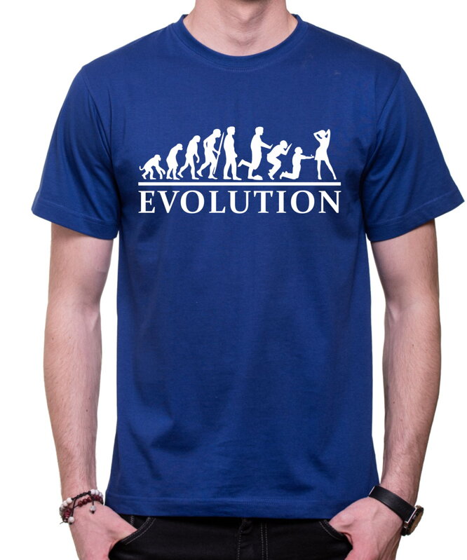 Tričko Svatba evoluce Tričko Svatba evoluce