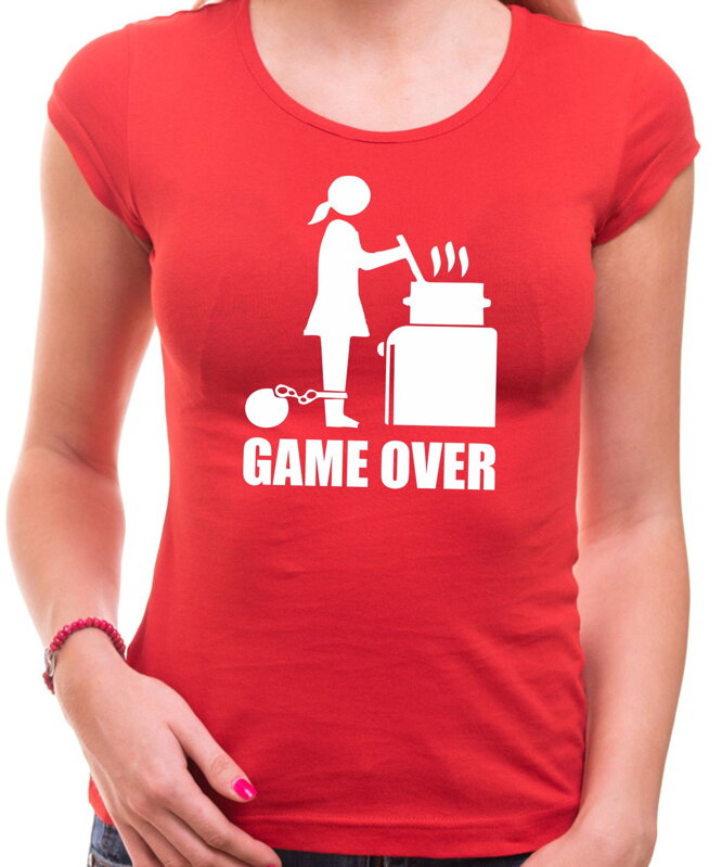Dámske tričko - GAME OVER cooking Dámske tričko - GAME OVER cooking