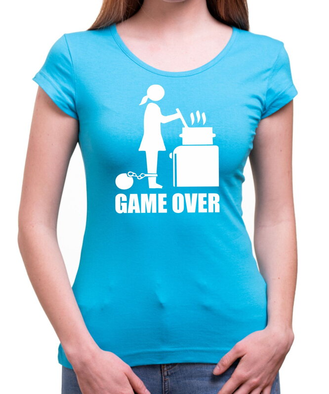 Dámske tričko - GAME OVER cooking Dámske tričko - GAME OVER cooking