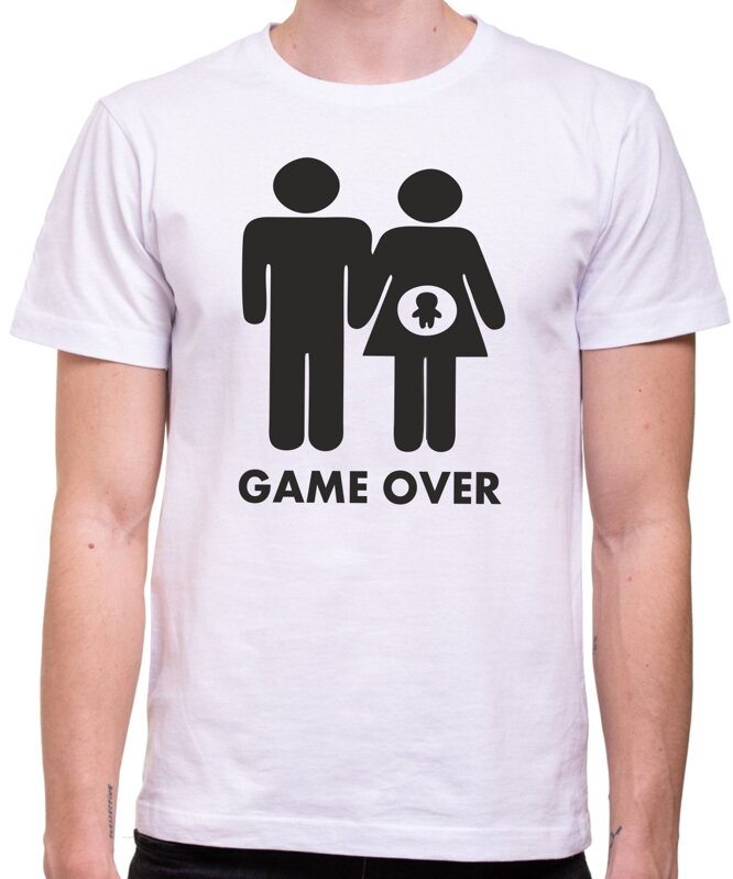 Tričko GAME OVER - dítě na cestě Tričko GAME OVER - dítě na cestě