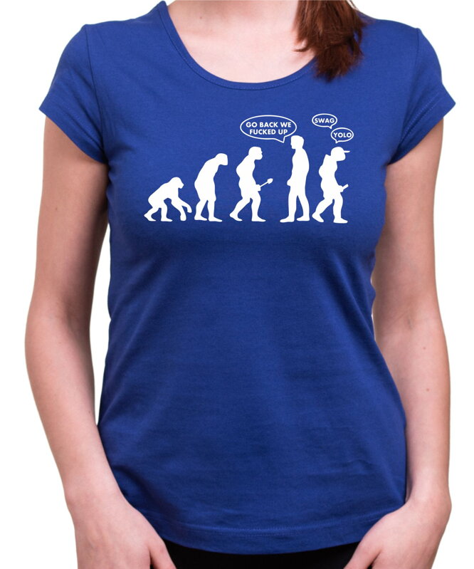 Tričko Go back ! - evolution (dámske) Tričko Go back ! - evolution (dámske)