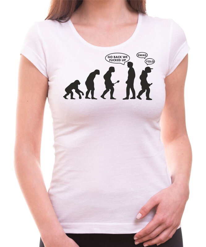 Tričko Go back ! - evolution (dámske) Tričko Go back ! - evolution (dámske)
