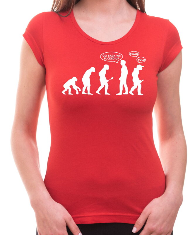 Tričko Go back ! - evolution (dámske) Tričko Go back ! - evolution (dámske)