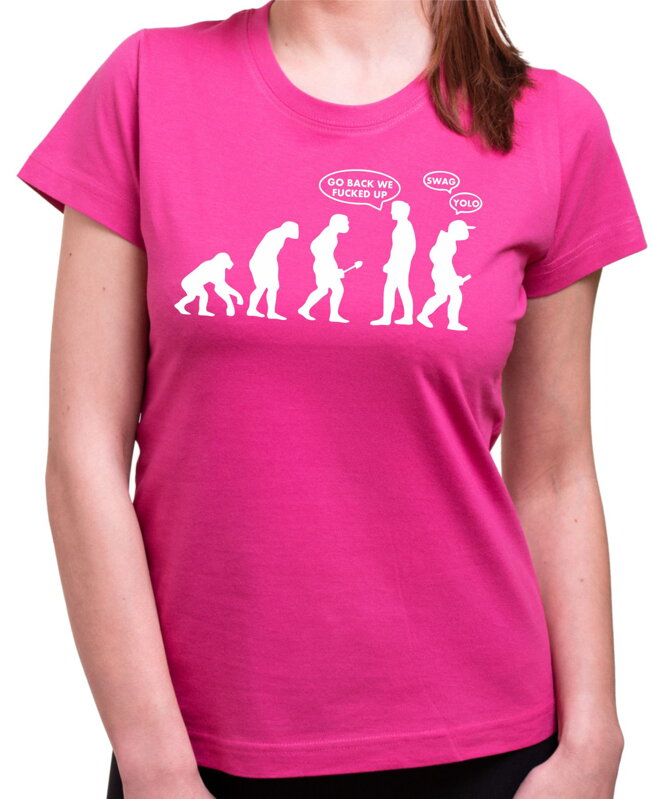 Tričko Go back ! - evolution (dámske) Tričko Go back ! - evolution (dámske)