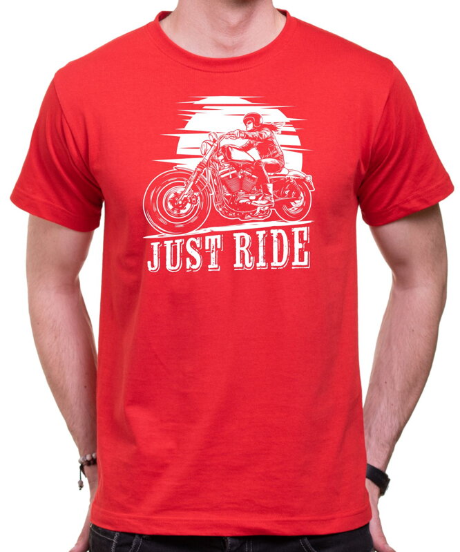 Motorkářské tričko - Just ride