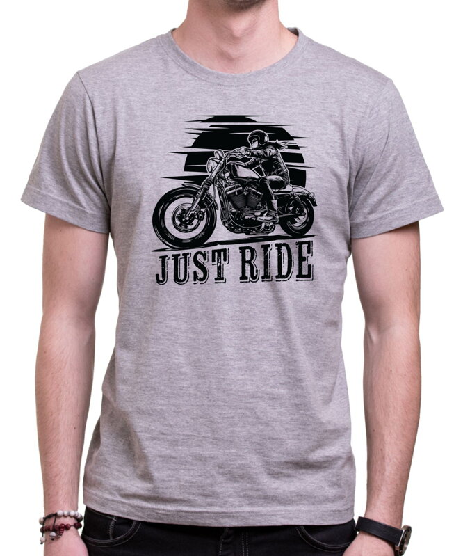 Motorkářské tričko - Just ride