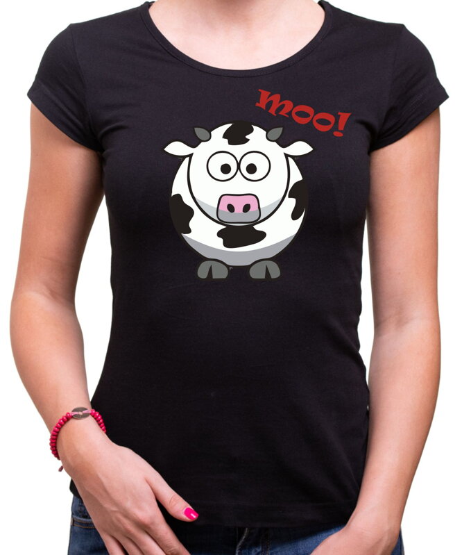 Dámske tričko - Krava Moo!