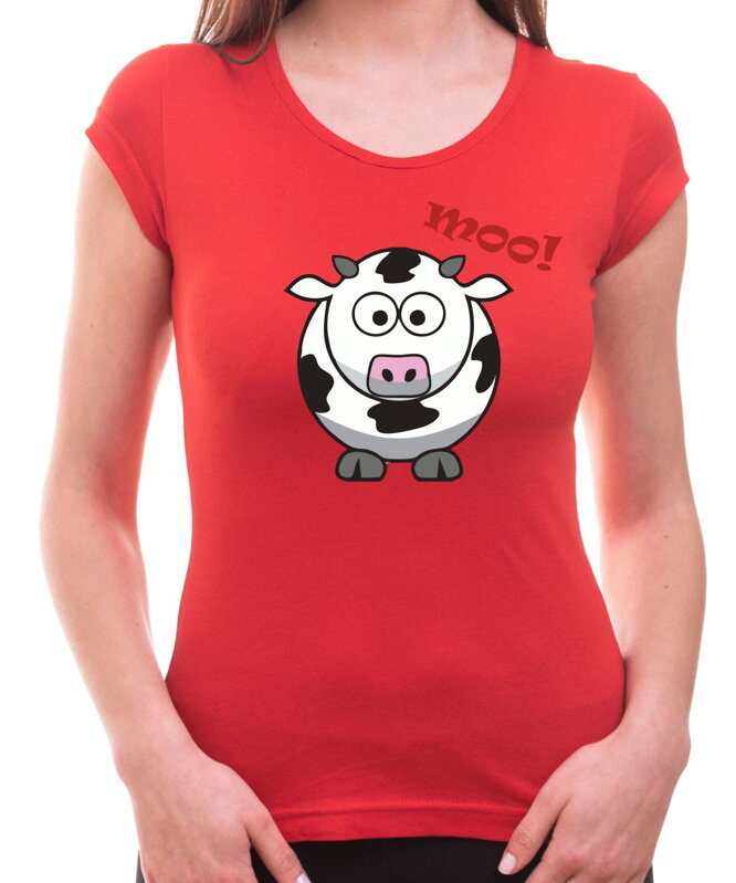 Dámske tričko - Krava Moo!