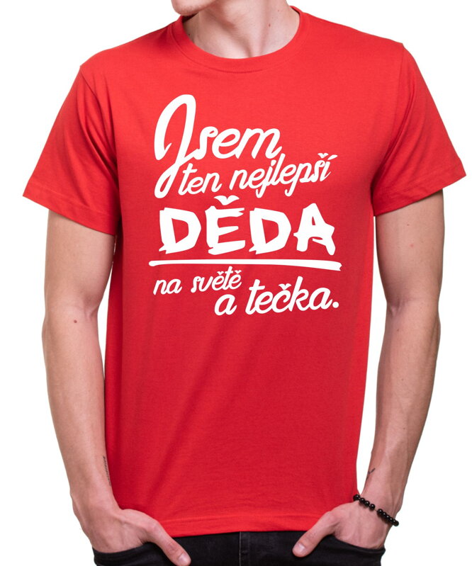 Tričko - nejlepší děda a tečka Tričko - nejlepší děda a tečka