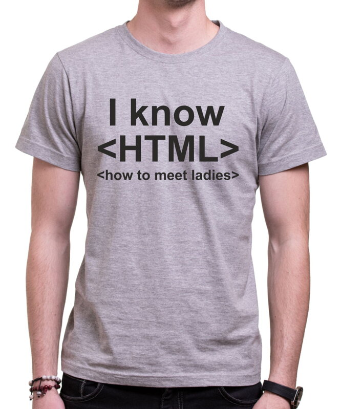 Tričko I know HTML