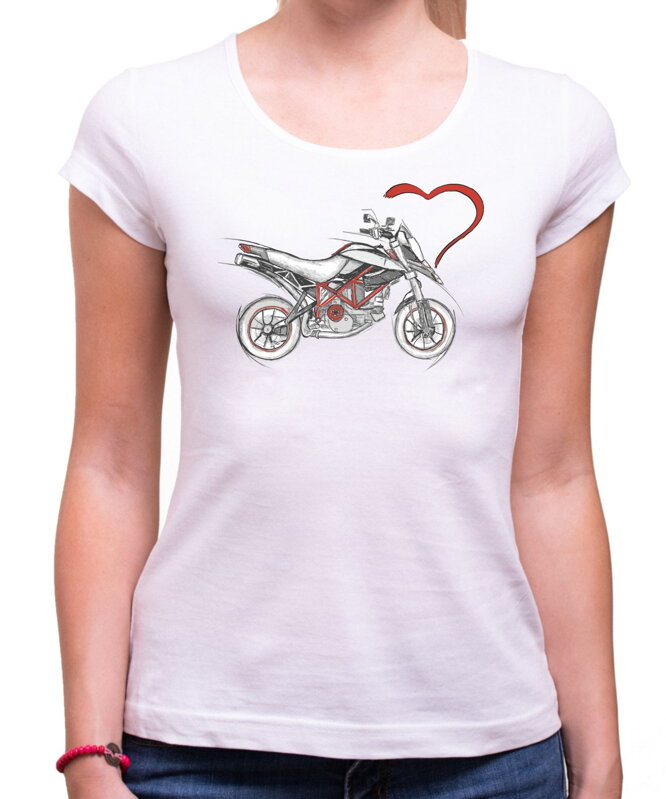 Dámské motorkářské tričko - Motorka je můj život Dámské motorkářské tričko - Motorka je můj život