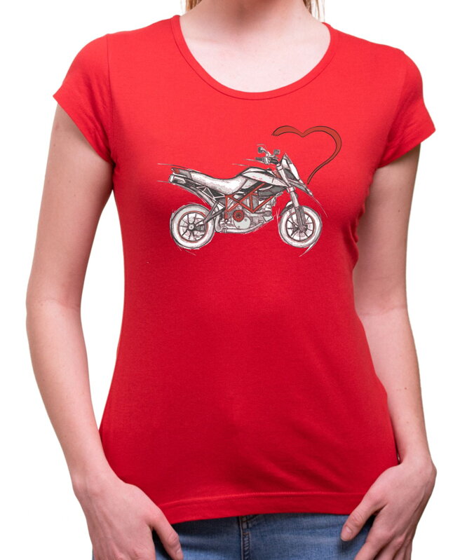 Dámské motorkářské tričko - Motorka je můj život Dámské motorkářské tričko - Motorka je můj život