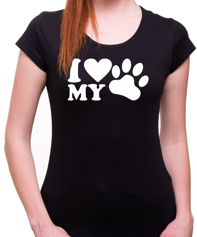 Dámske tričko - I love my dog Dámske tričko - I love my dog