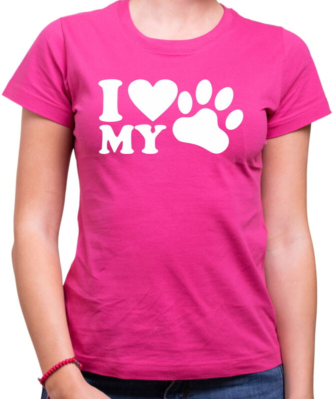 Dámske tričko - I love my dog Dámske tričko - I love my dog