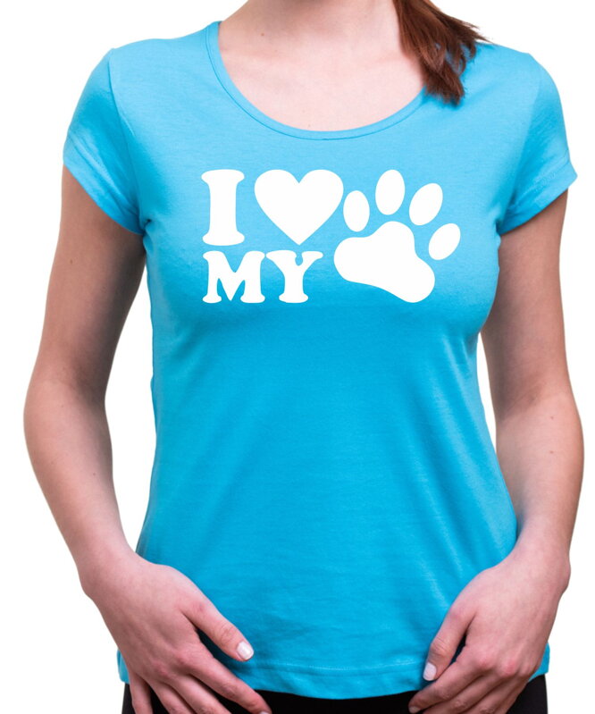 Dámske tričko - I love my dog Dámske tričko - I love my dog
