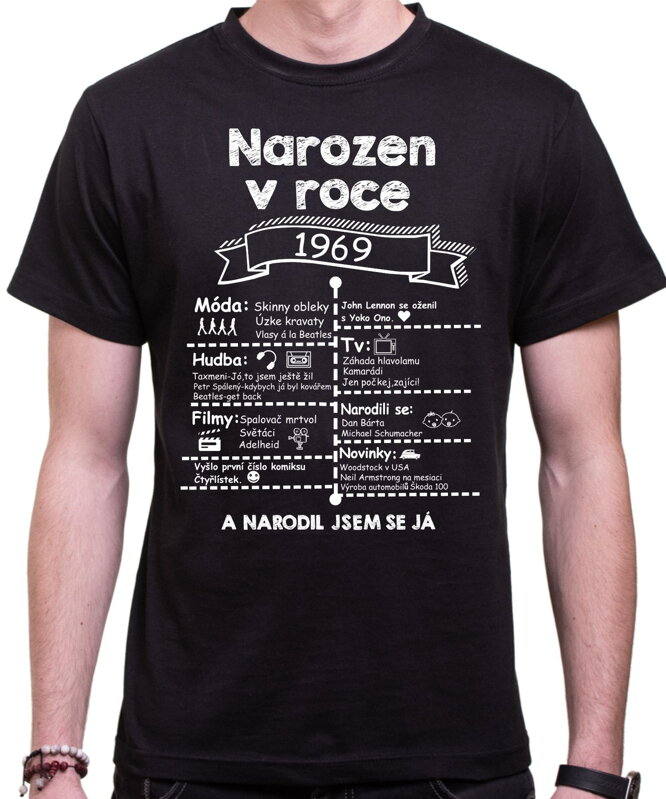Retro tričko - Skvělý ročník 1969 Retro tričko - Skvělý ročník 1969