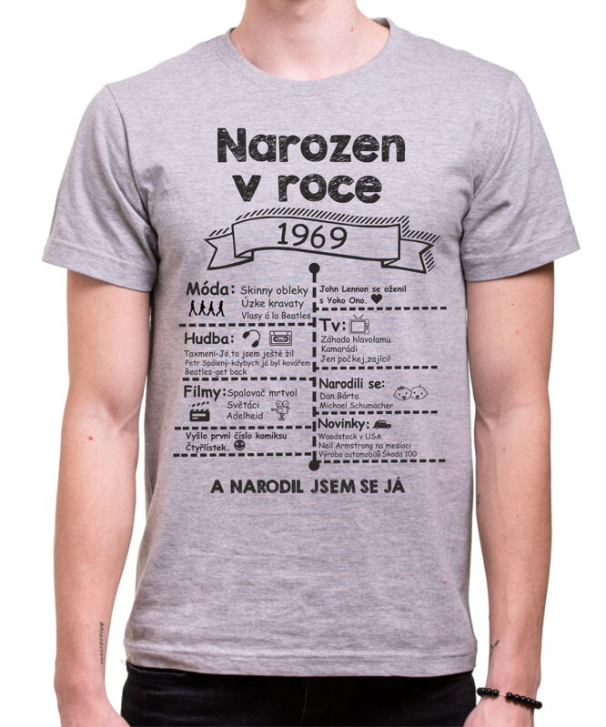 Retro tričko - Skvělý ročník 1969 Retro tričko - Skvělý ročník 1969