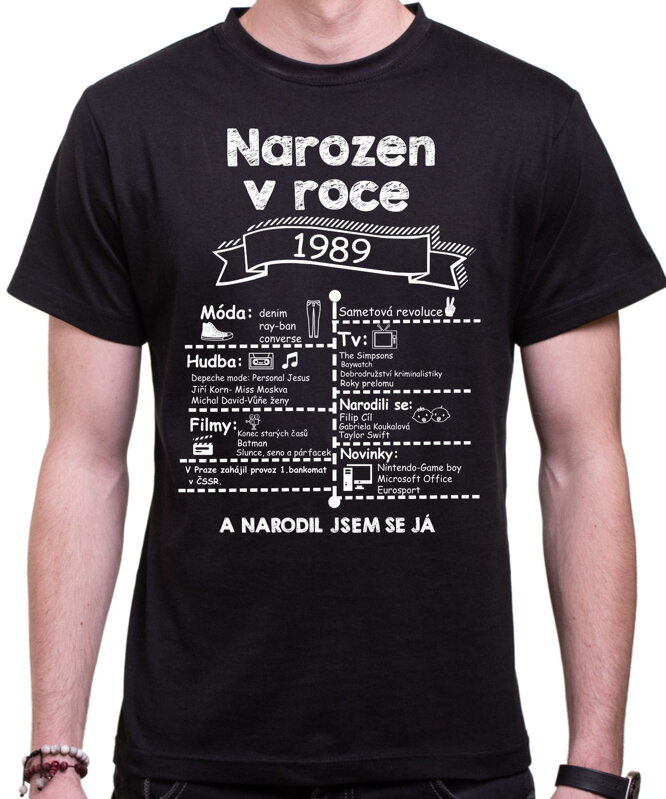 Retro tričko - Skvělý ročník 1989 Retro tričko - Skvělý ročník 1989