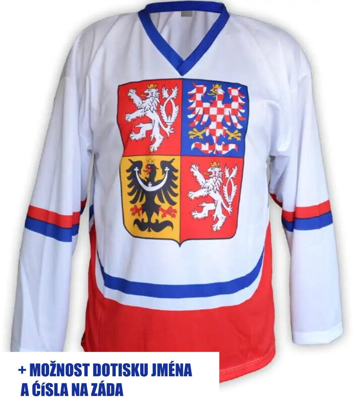 Hokejový dres - Česká republika - bílý Hokejový dres - Česká republika - bílý