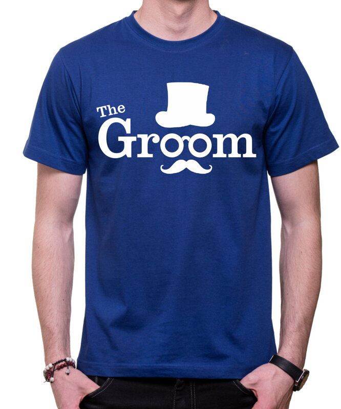 Trička The Groom a Groom squad Trička The Groom a Groom squad