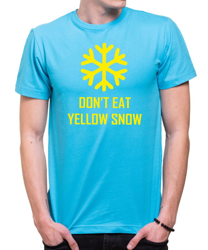 Tričko Yellow snow - Žlutý sníh
