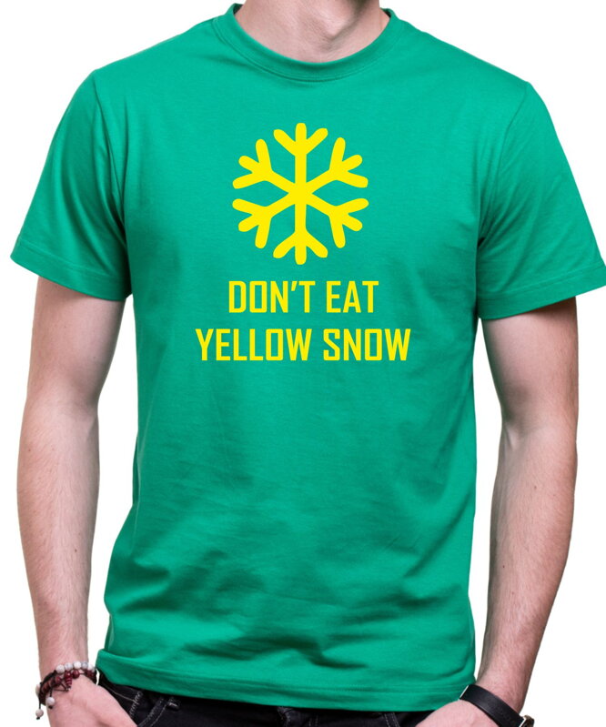 Tričko Yellow snow - Žlutý sníh