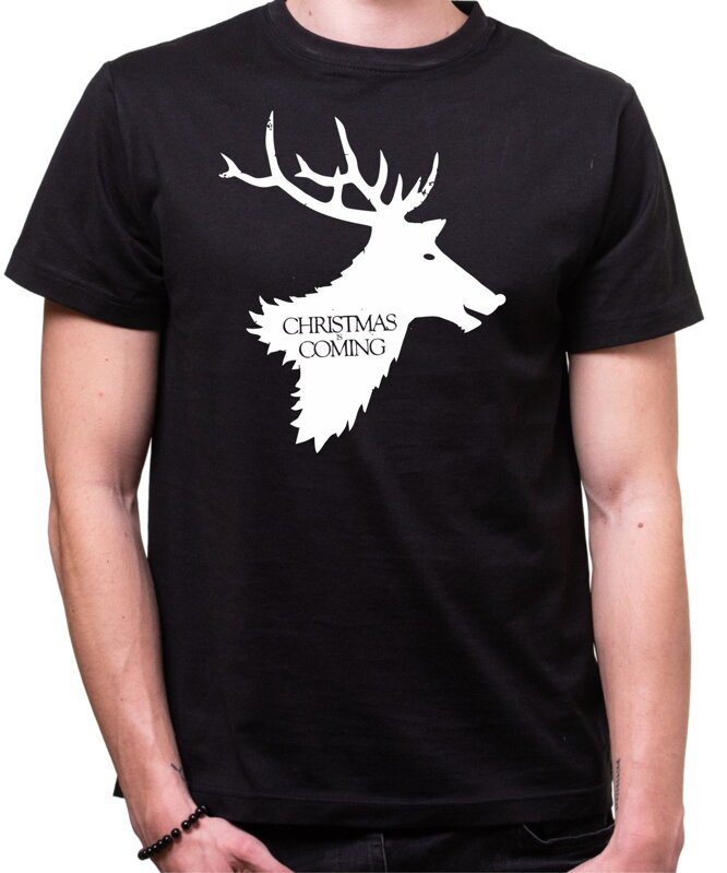 Tričko Christmas is coming - Vánoční sob