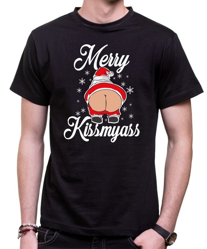 Tričko - Merry kiss my ass Tričko - Merry kiss my ass