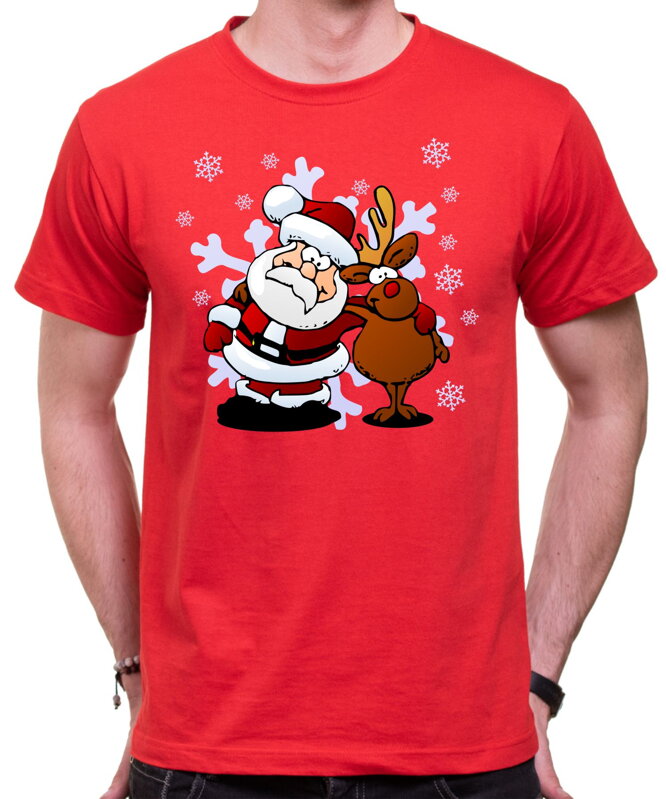 Tričko - Santa a sobík