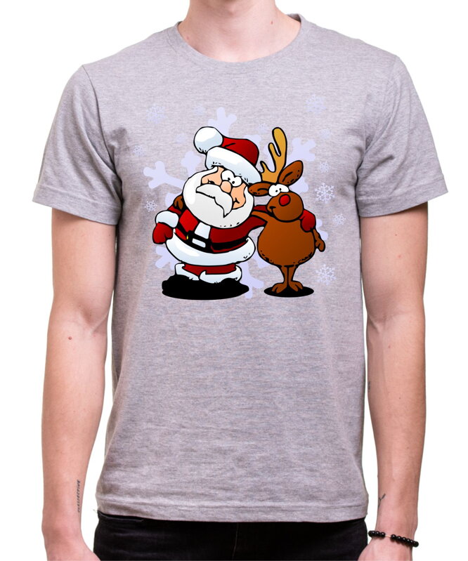 Tričko - Santa a sobík