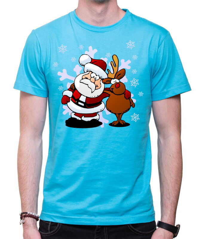 Tričko - Santa a sobík