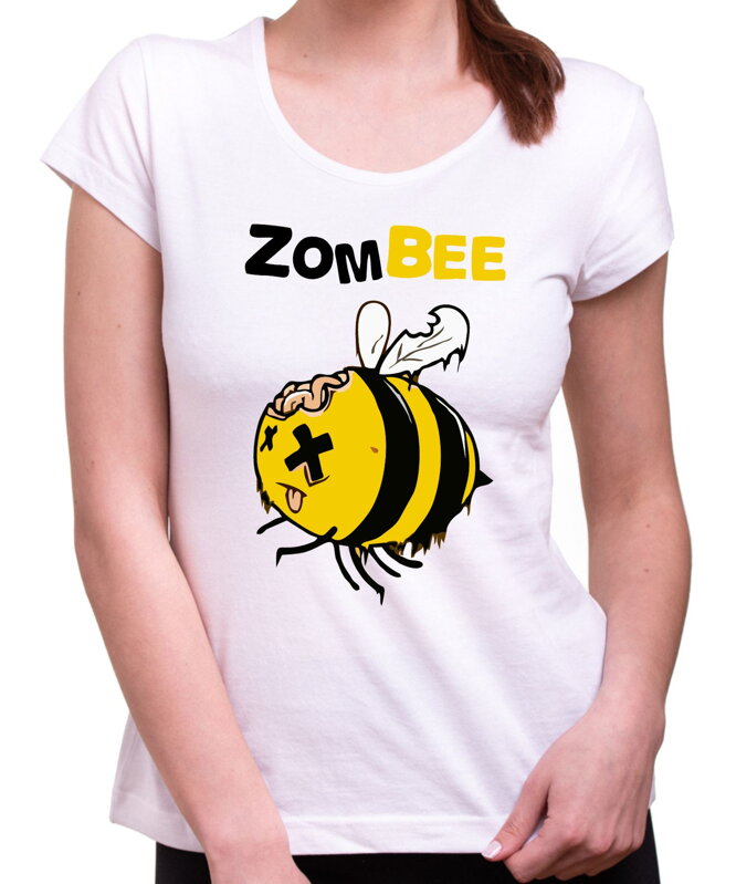 Dámske tričko - Zombee (zombie včela)