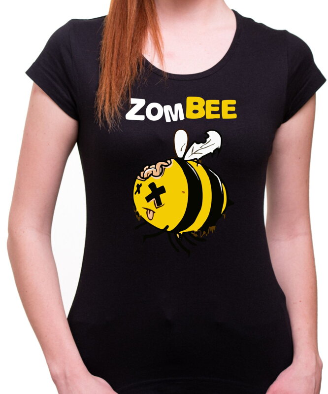 Dámske tričko - Zombee (zombie včela)