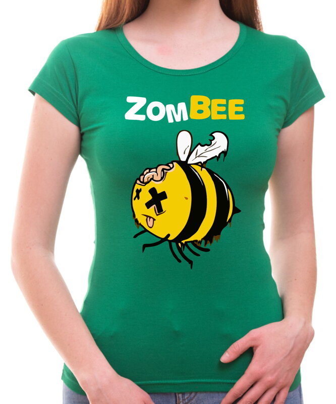 Dámske tričko - Zombee (zombie včela)