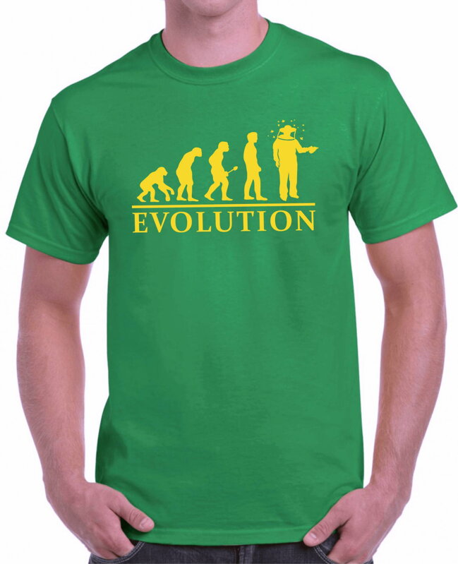 Včelářské tričko - Evoluce Včelářské tričko - Evoluce