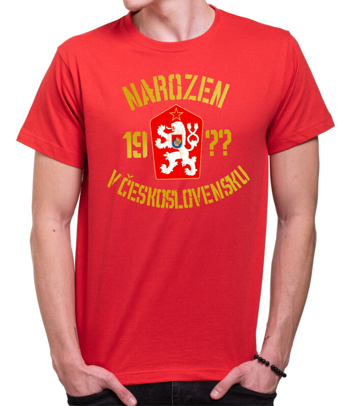 Tričko narozen/narozena v Československu (vlastní rok)