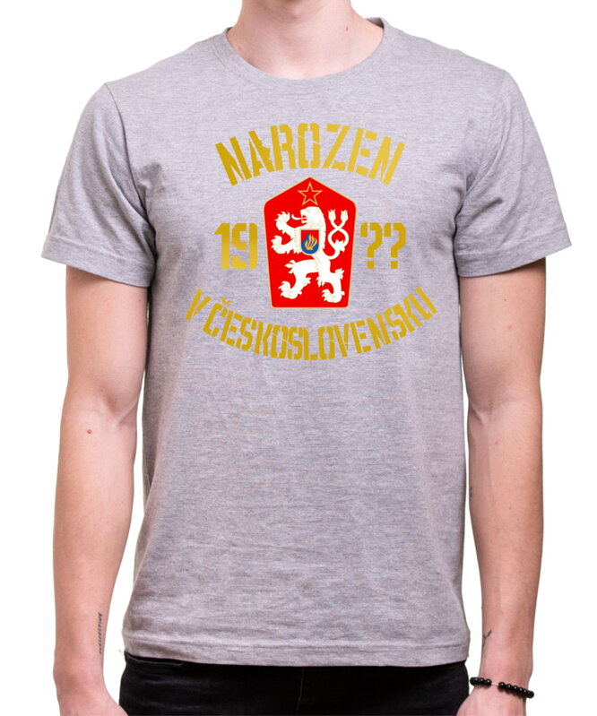 Tričko narozen/narozena v Československu (vlastní rok)