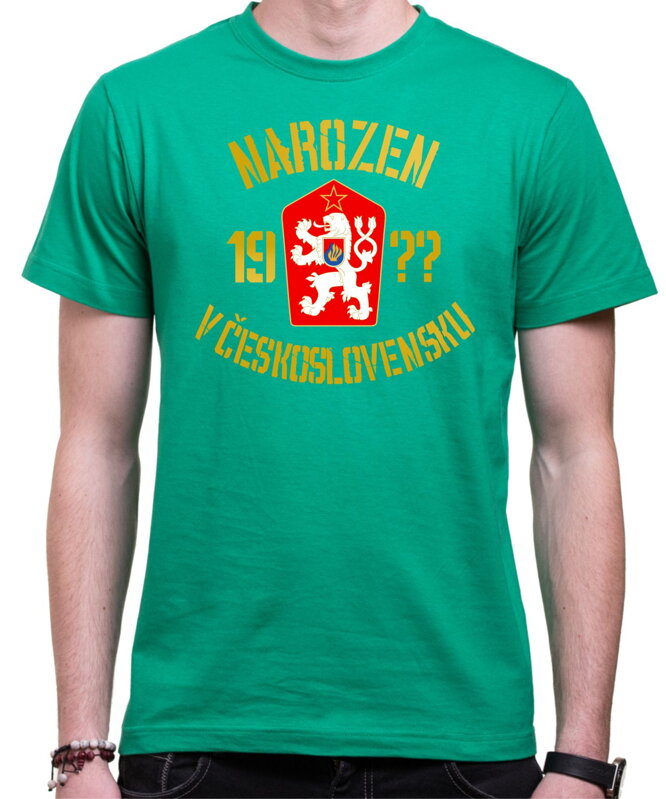 Tričko narozen/narozena v Československu (vlastní rok)