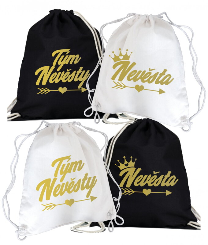 Batohy - Nevěsta / Tým nevěsty gold Batohy - Nevěsta / Tým nevěsty gold