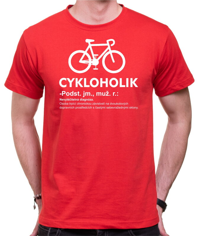 Cyklo tričko - Cykloholik (diagnóza) Cyklo tričko - Cykloholik (diagnóza)