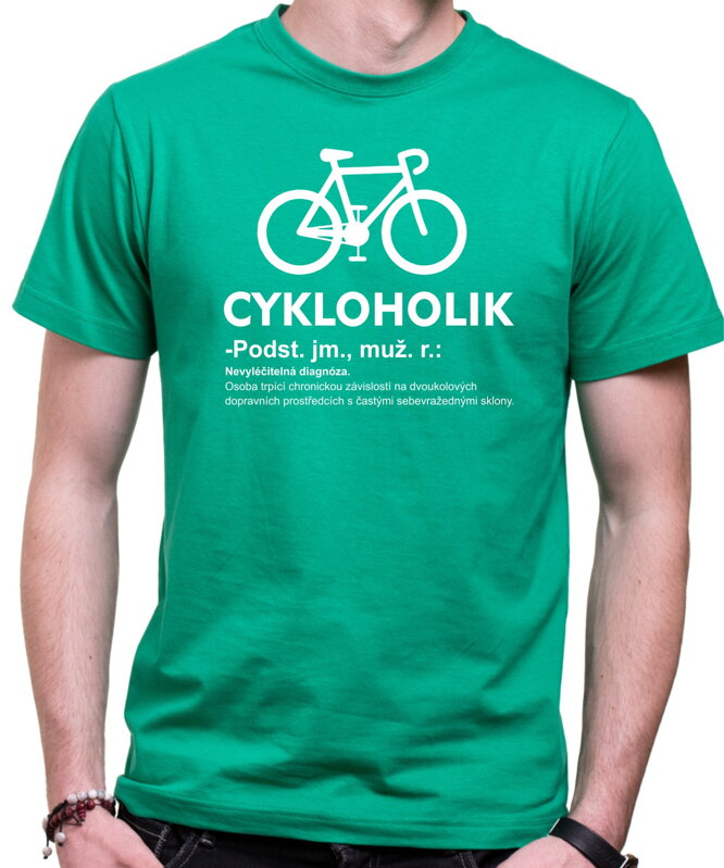 Cyklo tričko - Cykloholik (diagnóza) Cyklo tričko - Cykloholik (diagnóza)