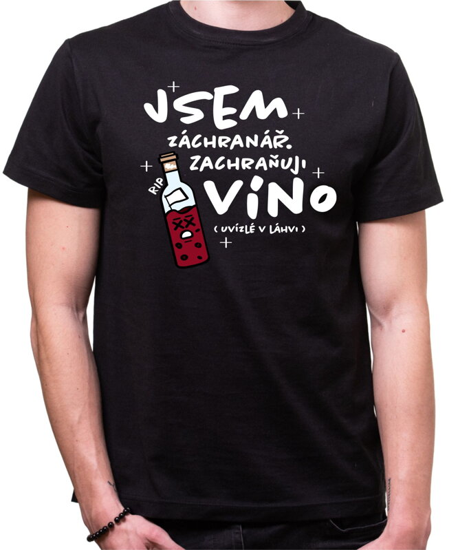 Vinařské tričko - Záchranář