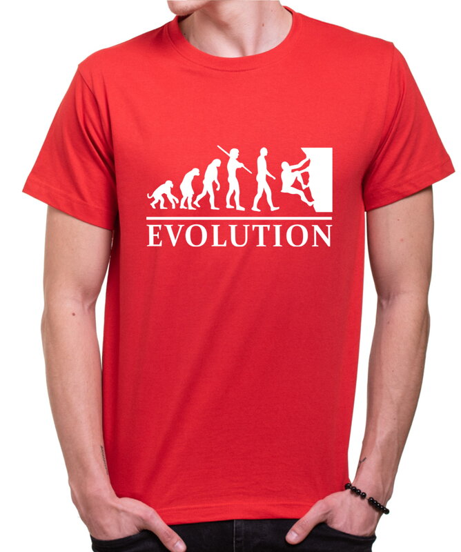 Lezecké tričko - Evoluce Lezec