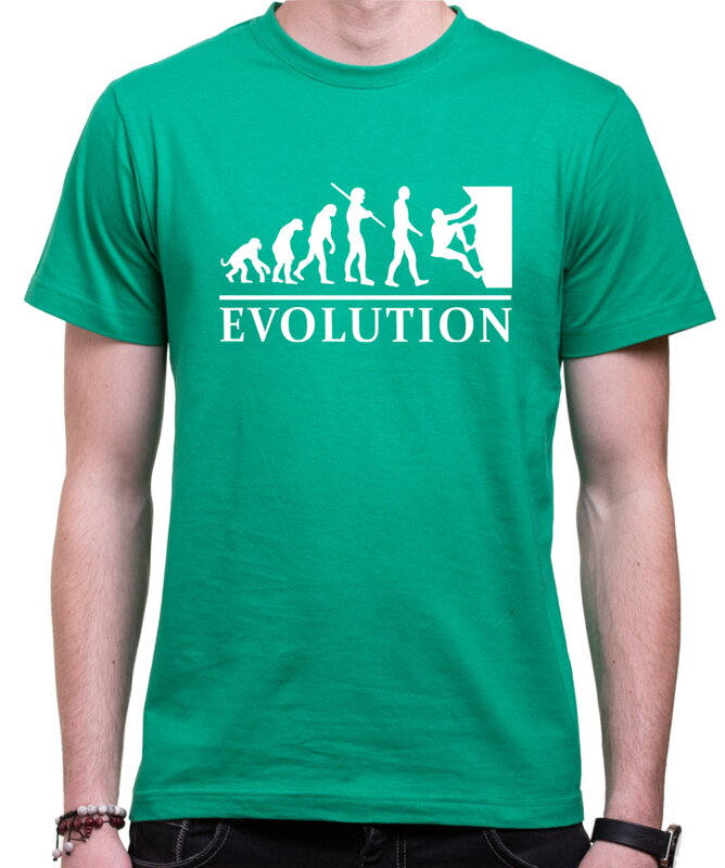 Lezecké tričko - Evoluce Lezec Lezecké tričko - Evoluce Lezec