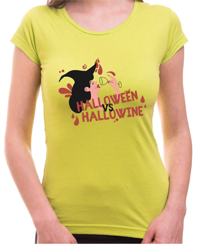 Vinařské tričko - Halloween vs. Hallowine