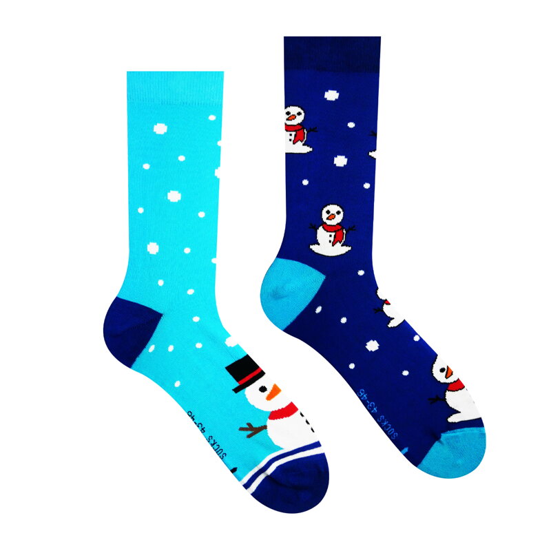 Veselé ponožky Sněhulák